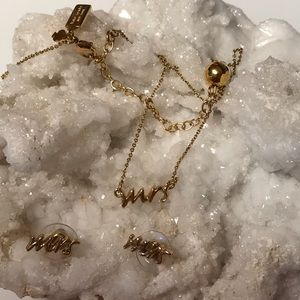 Kate Spade “Mrs” necklace